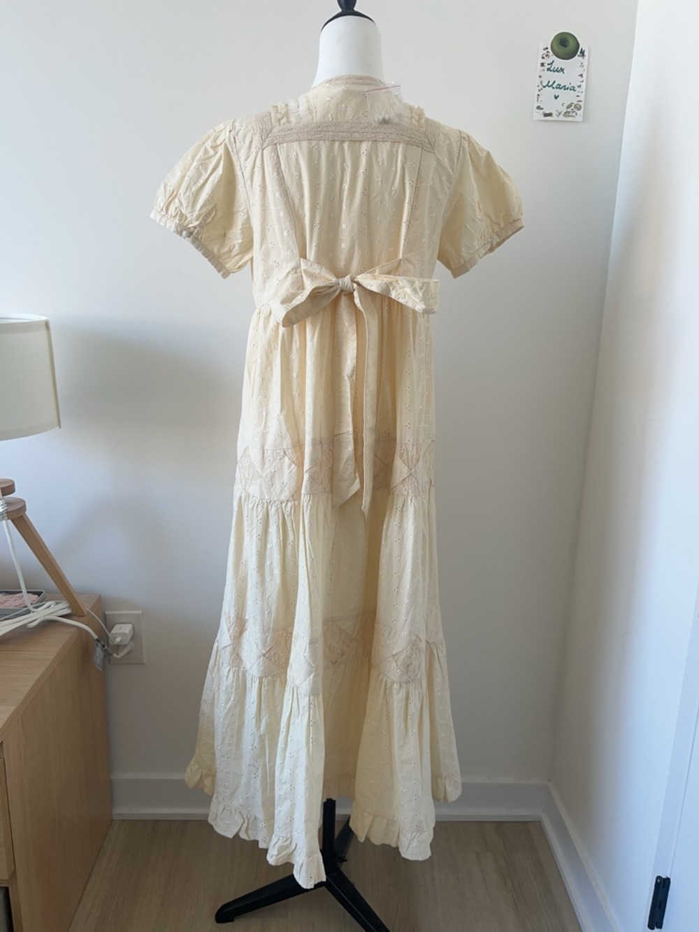 NWT UO Kimchi Blue Molly Tie & Button
Front Eyelet Maxi Dress Cottagecore L - Picture 7 of 11